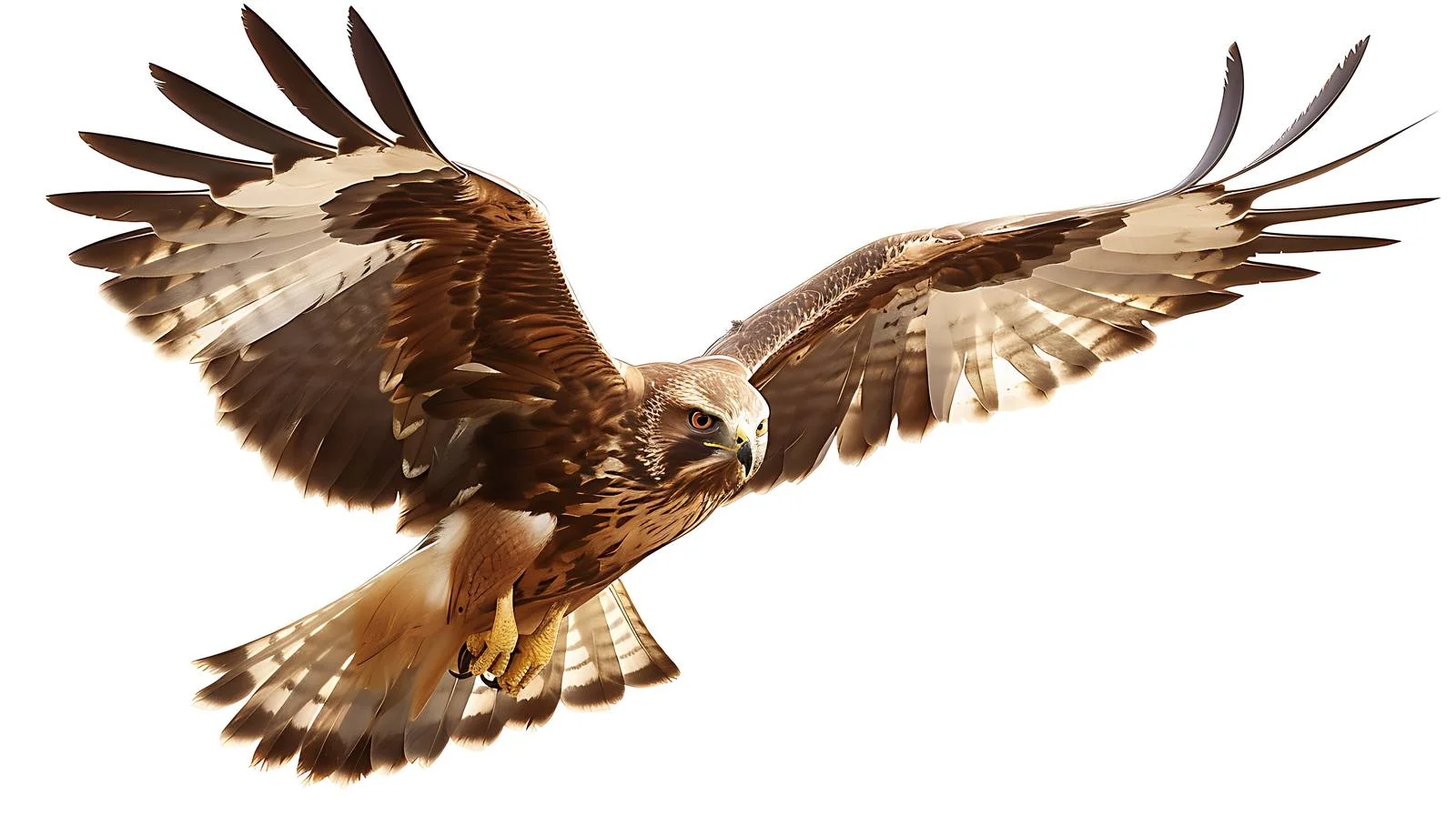 Elegant Male Marsh Harrier Isolated White — free download from Dotvec