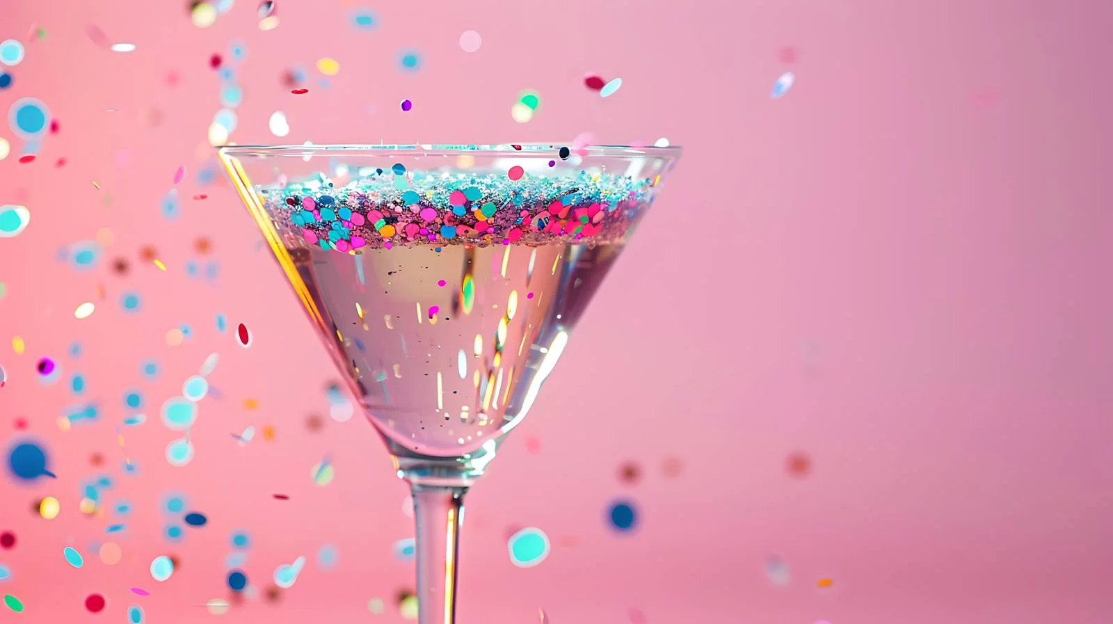 Elegant Martini Glass with Glitters — free download from Dotvec