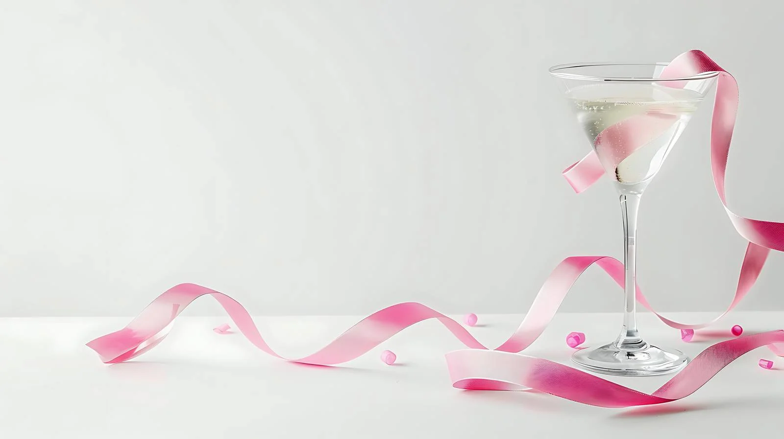 Elegant Pink Party Martini Glass — free download from Dotvec