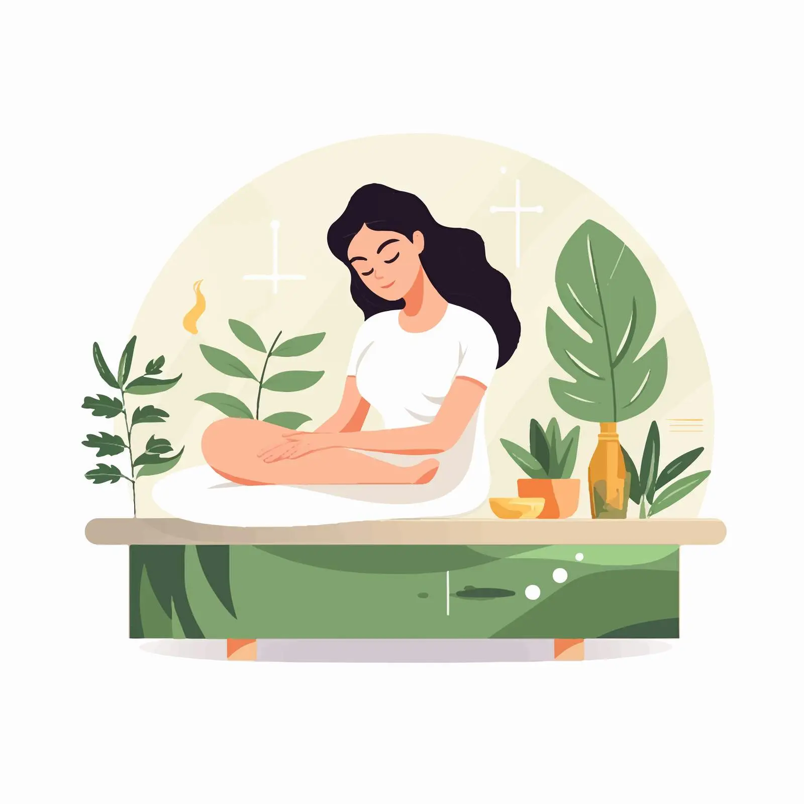 Herbal Spa Wellness Body Therapy by Massage Therapist – free vitality image from Dotvec