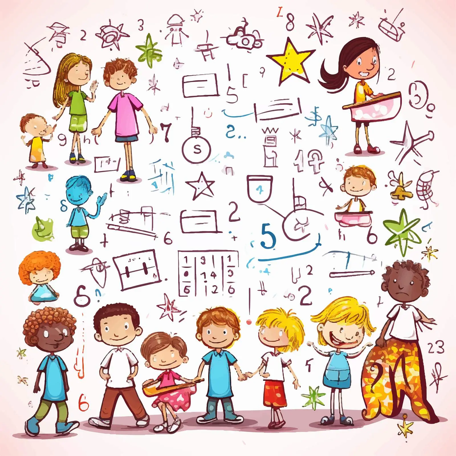 Kids Multiplication Problems Worksheet Template — free download from Dotvec