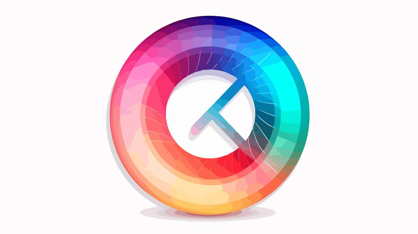 Circular Math Icon with Gradient Finish — free download from Dotvec
