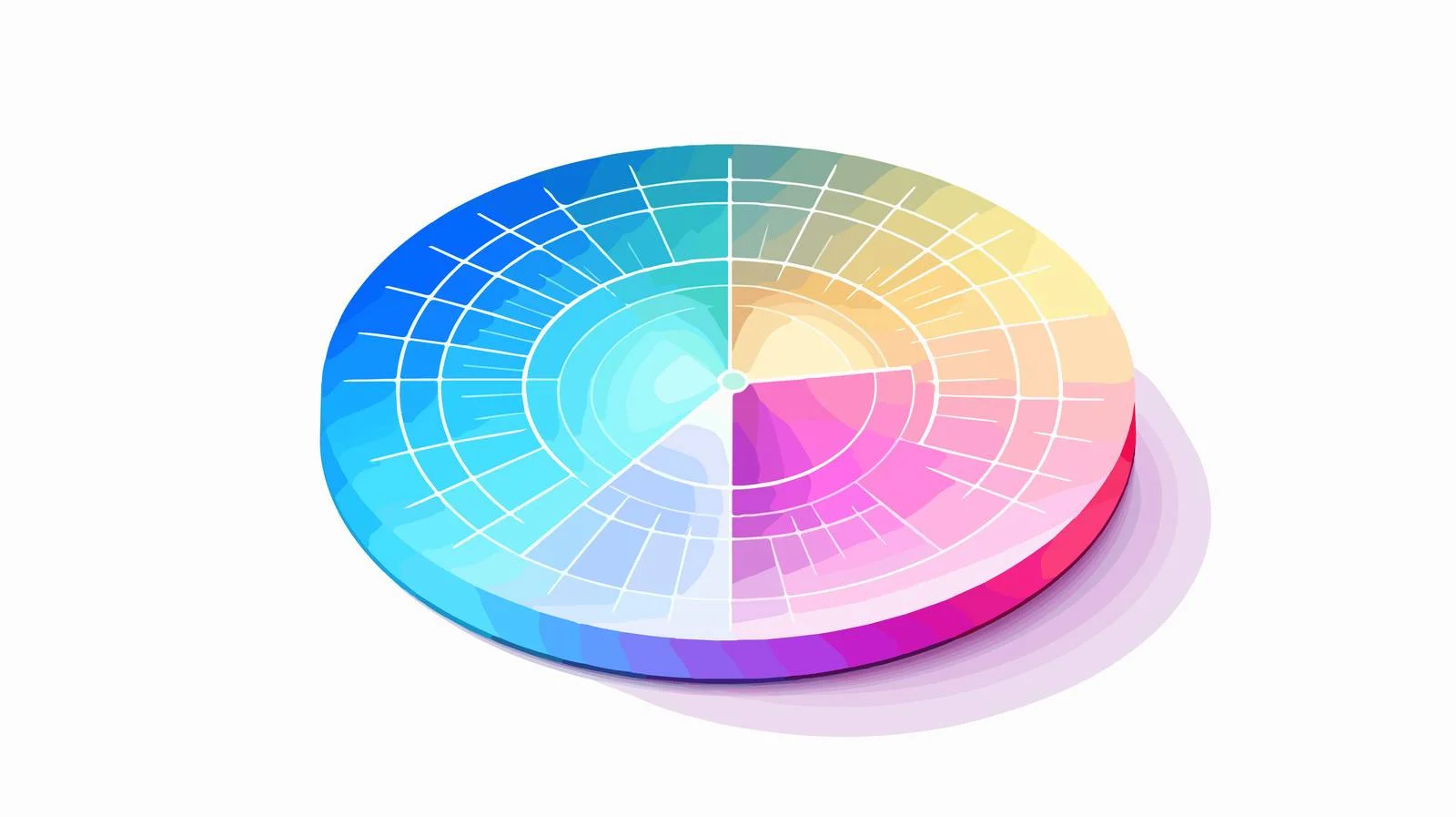Circular Math Icon with Gradient Finish — free download from Dotvec