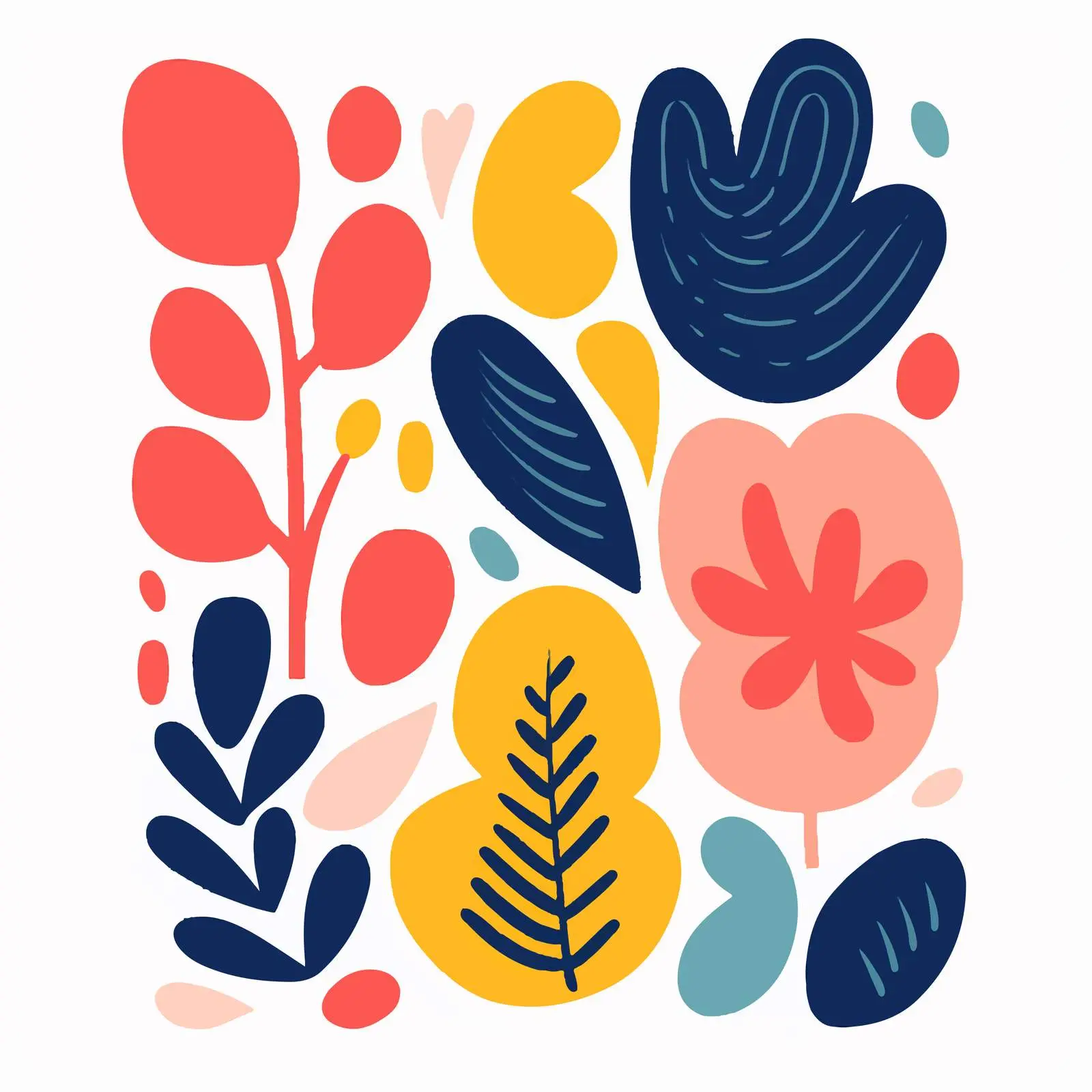 Matisse-Inspired Modern Wall Art for Printing — free download from Dotvec