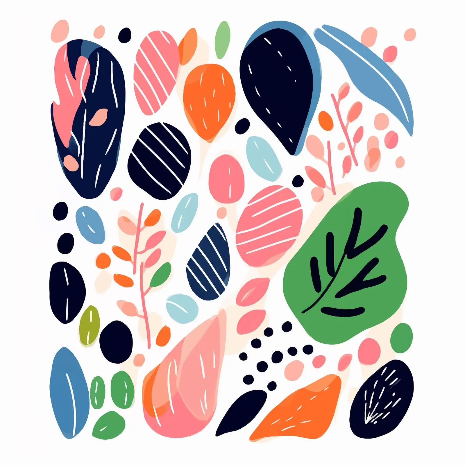 Matisse-Inspired Contemporary Wall Art for Printing — free download from Dotvec