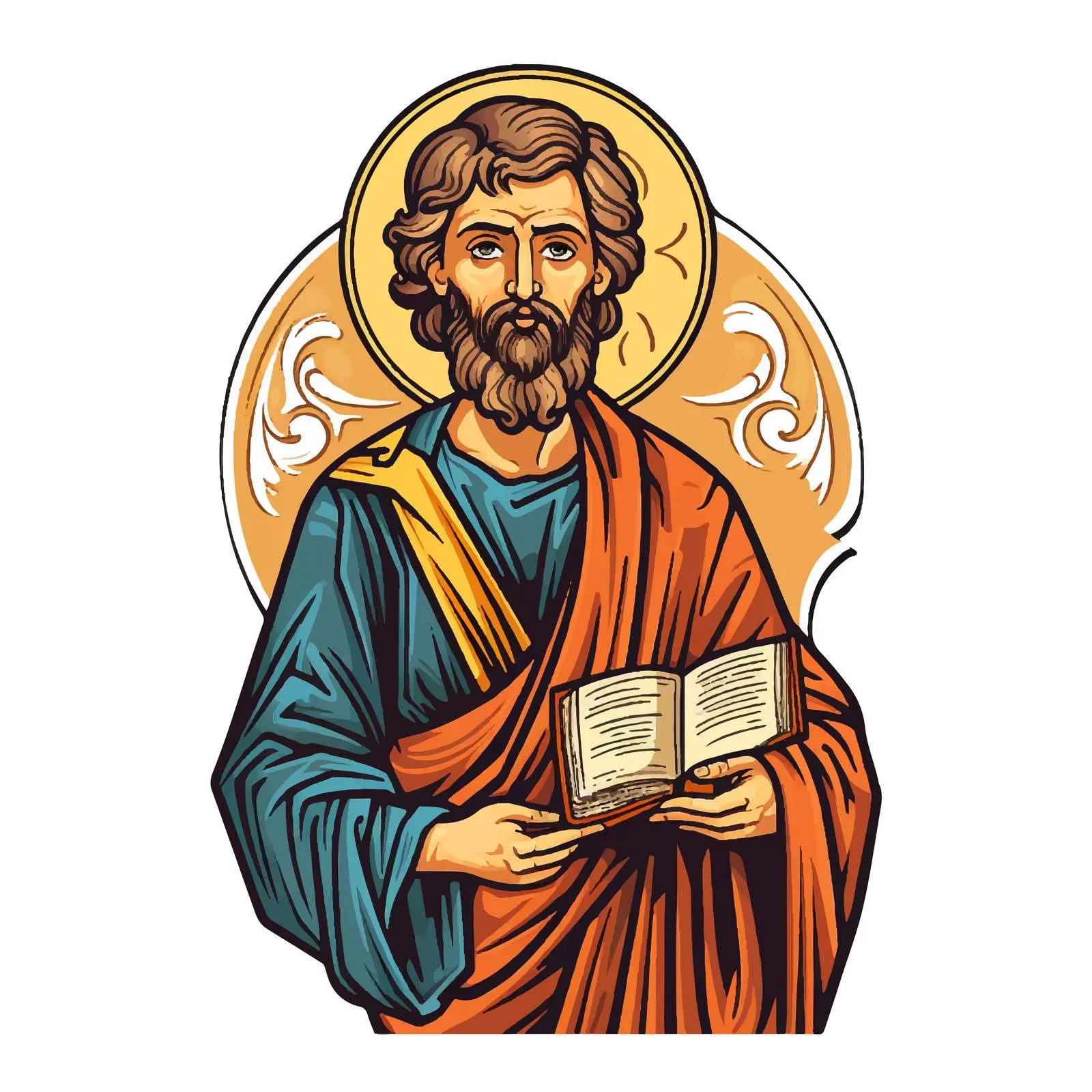 Byzantine Illustration of Matthew Levi the Apostle — free download from Dotvec