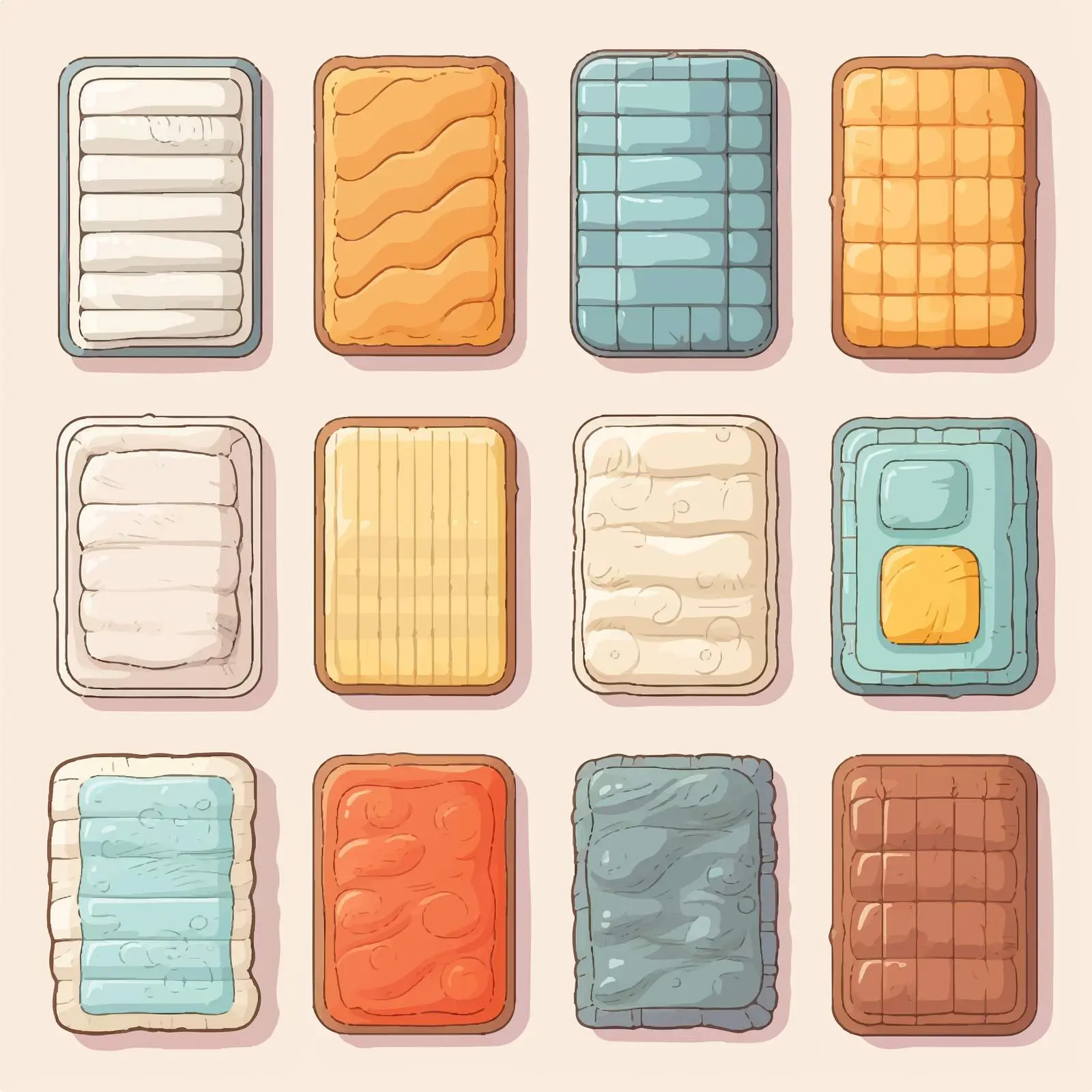 Isolated Mattress Vector Illustration on White Background — free download from Dotvec