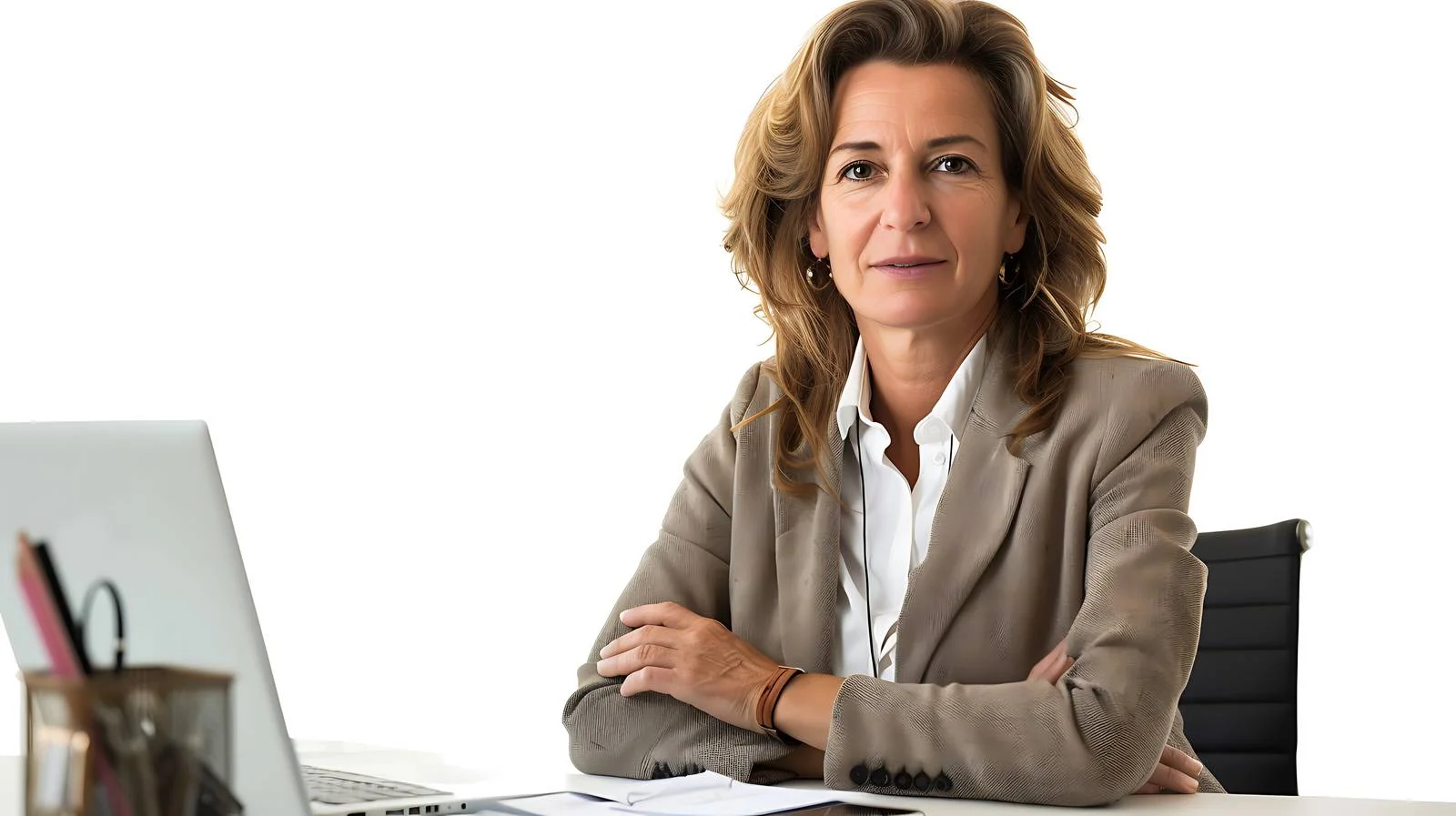 Professional Businesswoman Office Isolation Image — free download from Dotvec