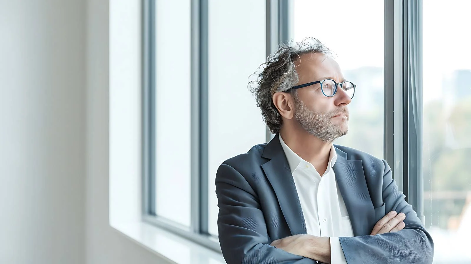 Serene Businessman in Office Lounge — free download from Dotvec