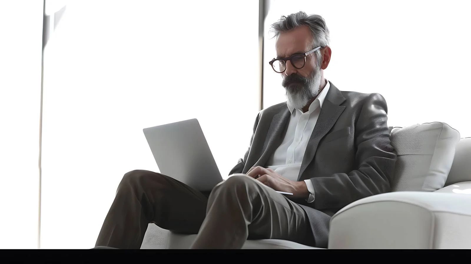 Senior Executive Working in Modern Office — free download from Dotvec