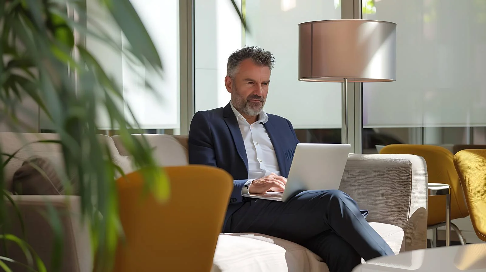 Senior Executive Working in Modern Office — free download from Dotvec