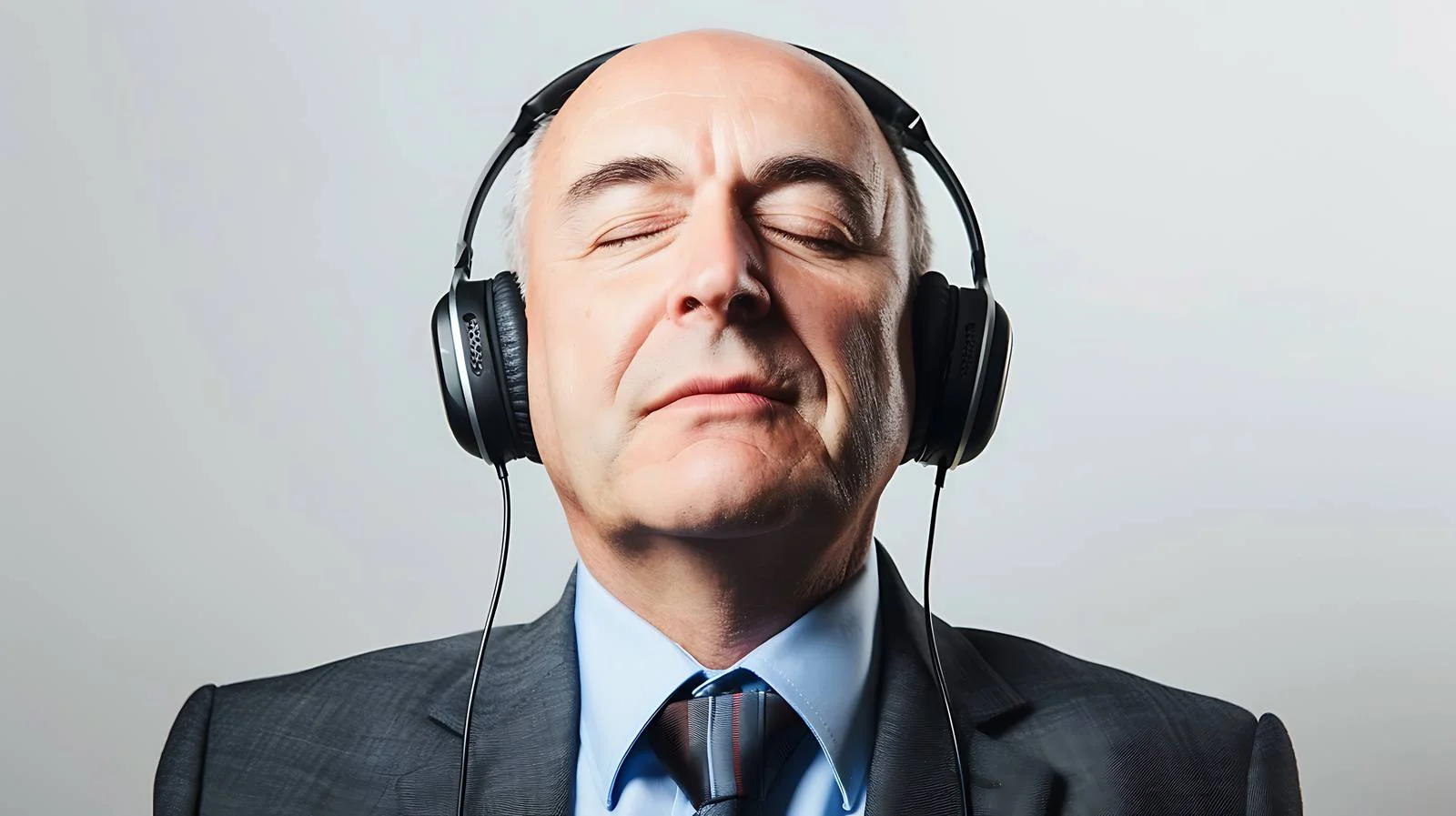 Focused Businessman Listening to Music — free download from Dotvec