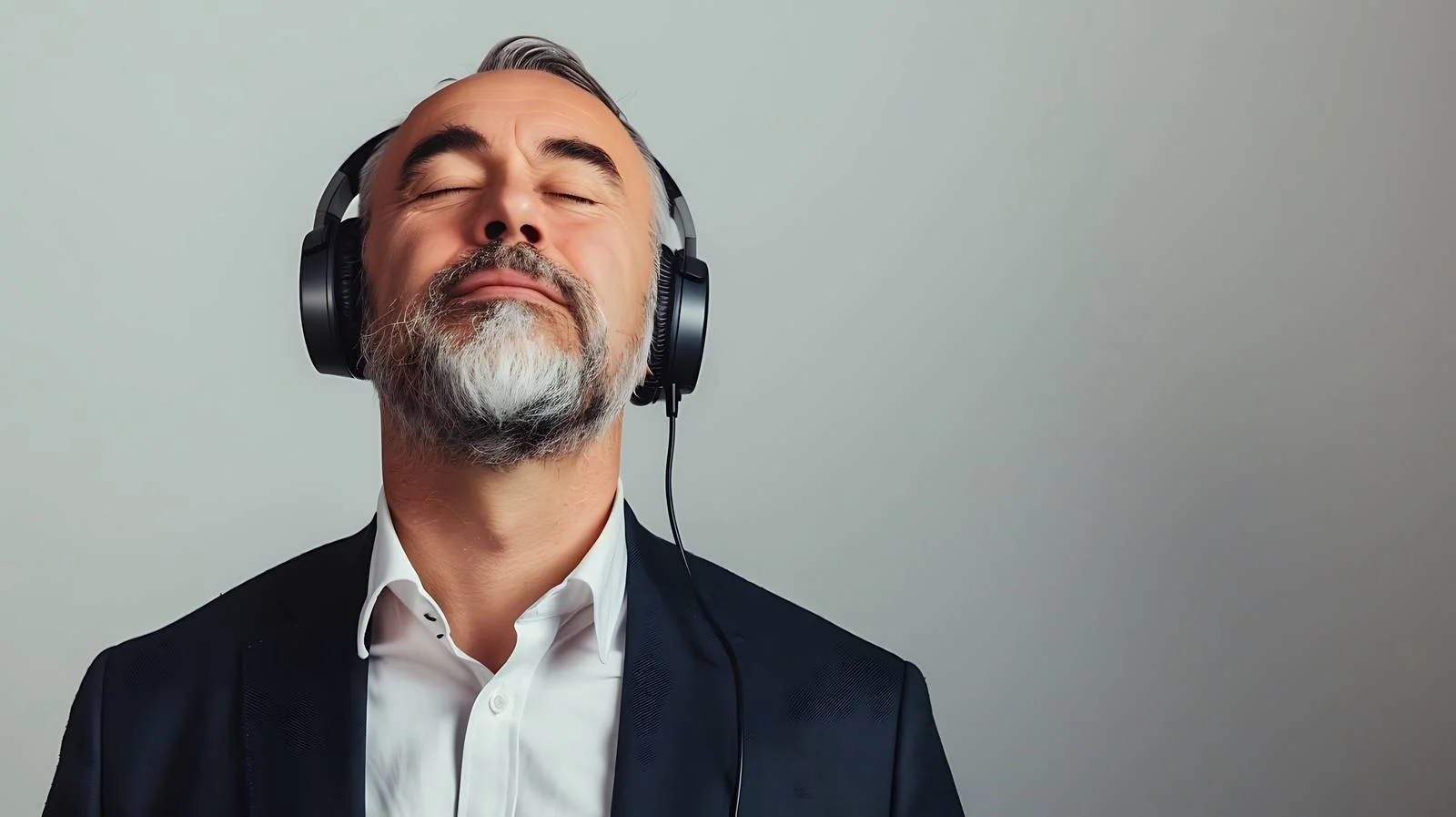 Focused Businessman Listening to Music — free download from Dotvec
