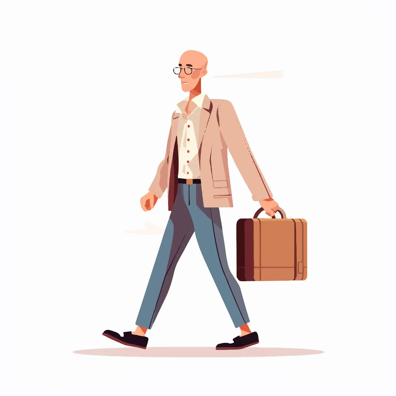 Mature Man Ready for Work with Brie – free business man image from Dotvec