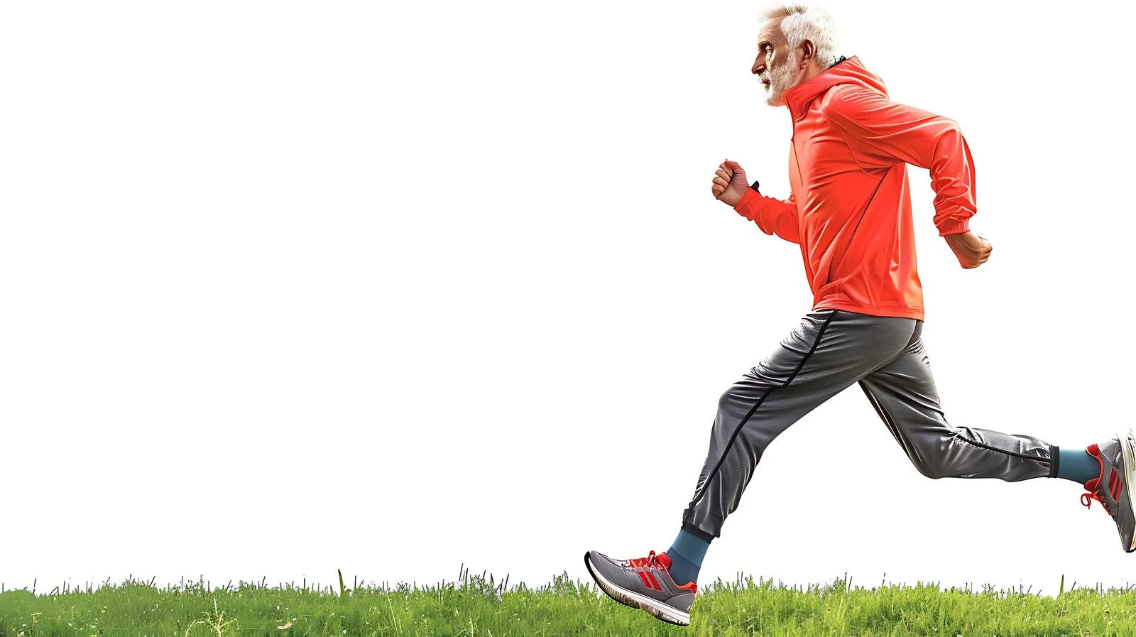 Active Senior Running on Footpath — free download from Dotvec