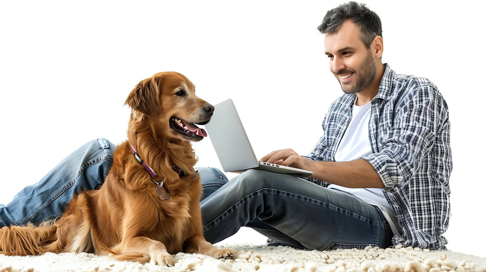 Home Office Setup with Mature Man — free download from Dotvec