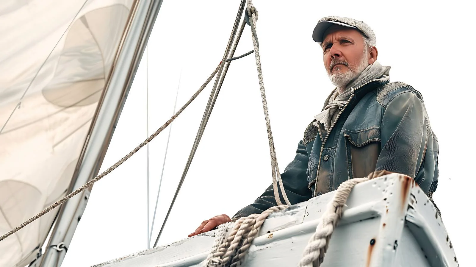 Serene Sailor on Yacht Deck — free download from Dotvec