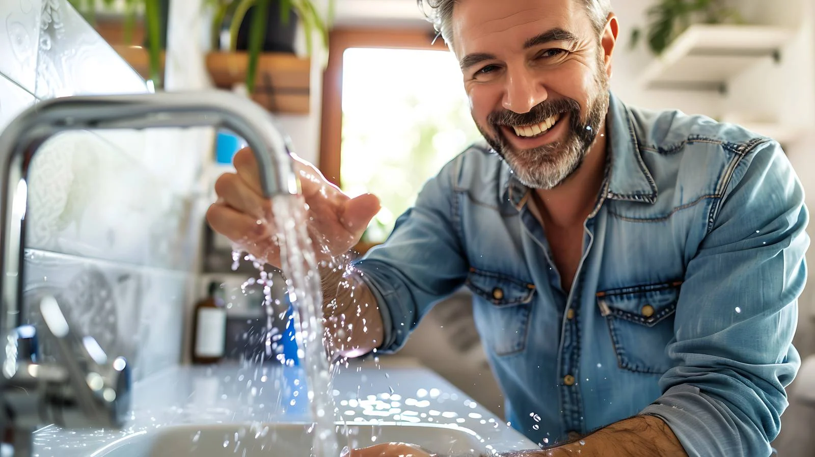 Hygiene Routine in Home Bathroom — free download from Dotvec