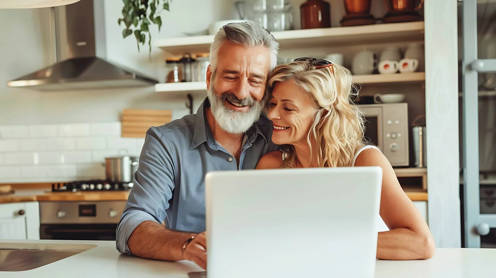 Mature Couple Working Together at Home — free download from Dotvec