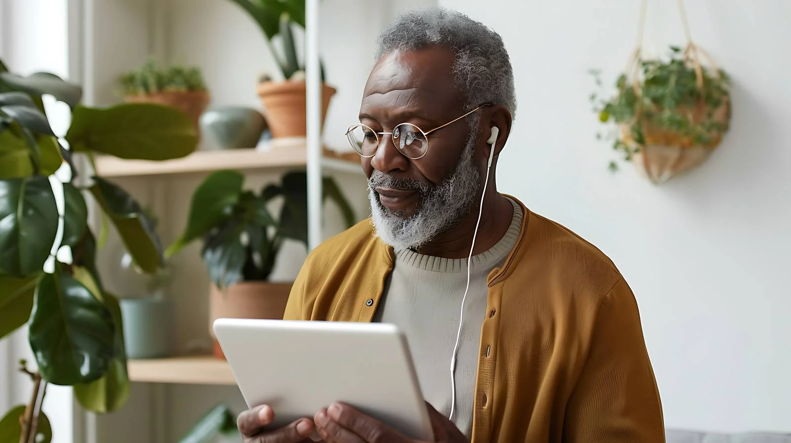 Focused Men Using Tablet — free download from Dotvec