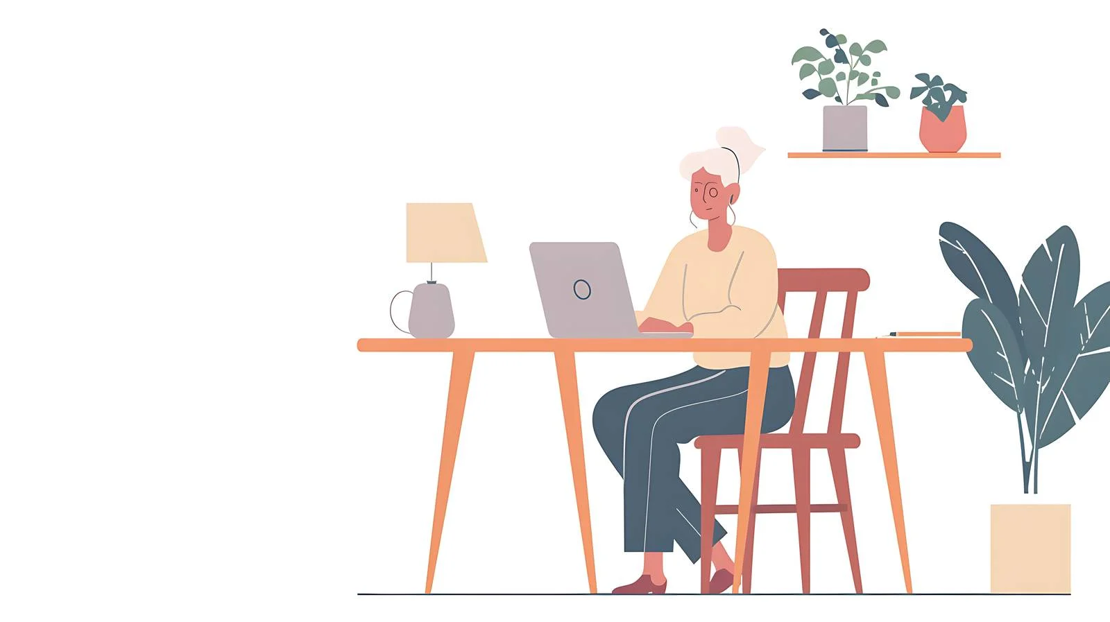 Focused Professional Woman Working Remotely — free download from Dotvec