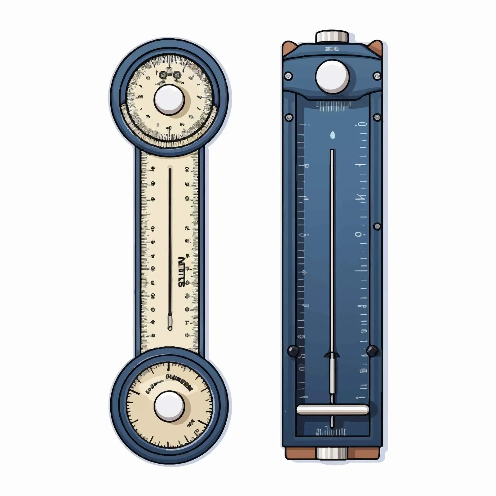 Measuring Device Vector Illustration on White Background – free svg illustration image from Dotvec