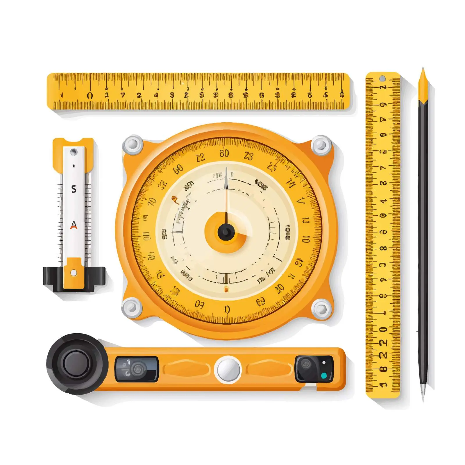 Measuring Device Vector Illustration on White Background — free download from Dotvec