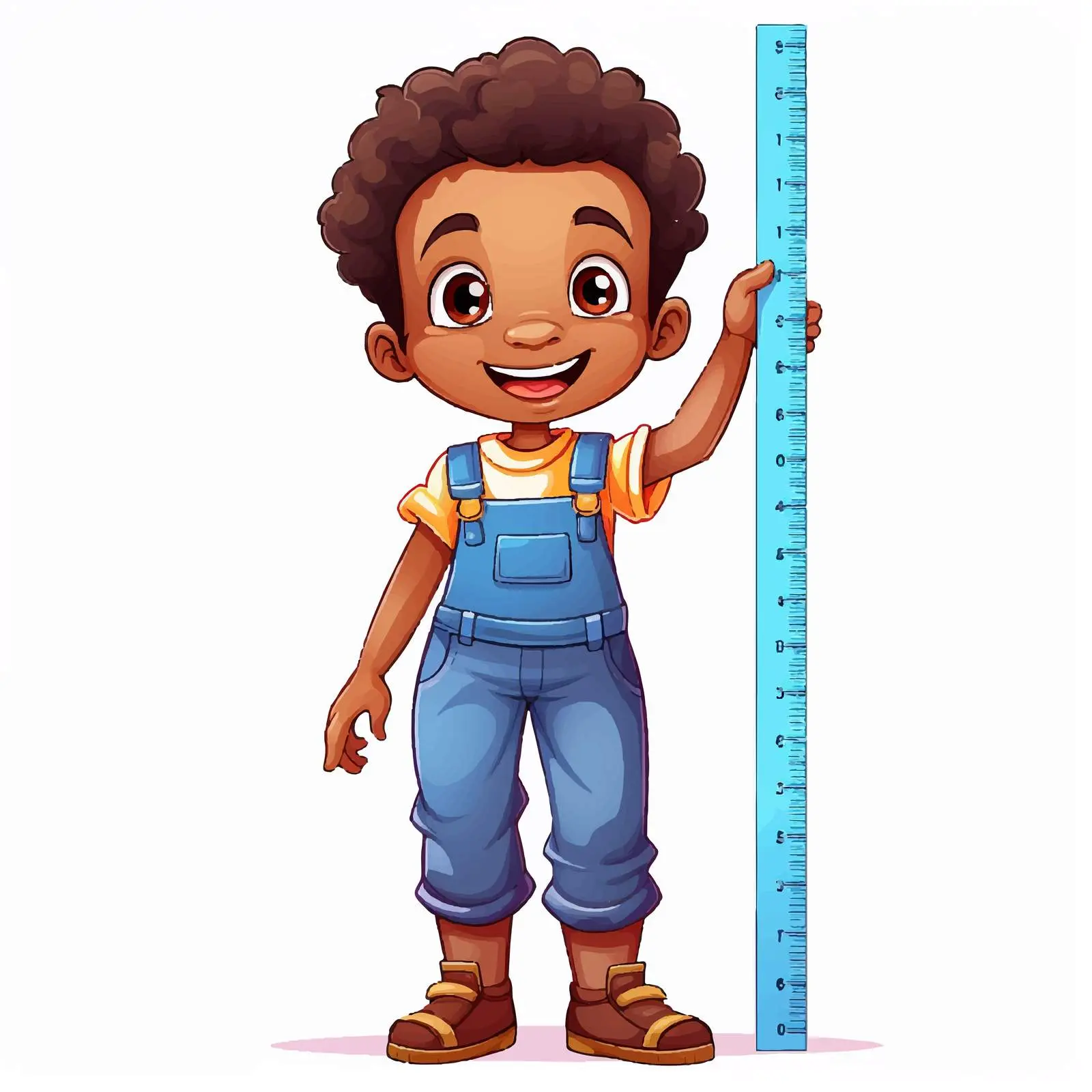 Measuring Length with Ruler in Centimeters – free mathematics image from Dotvec