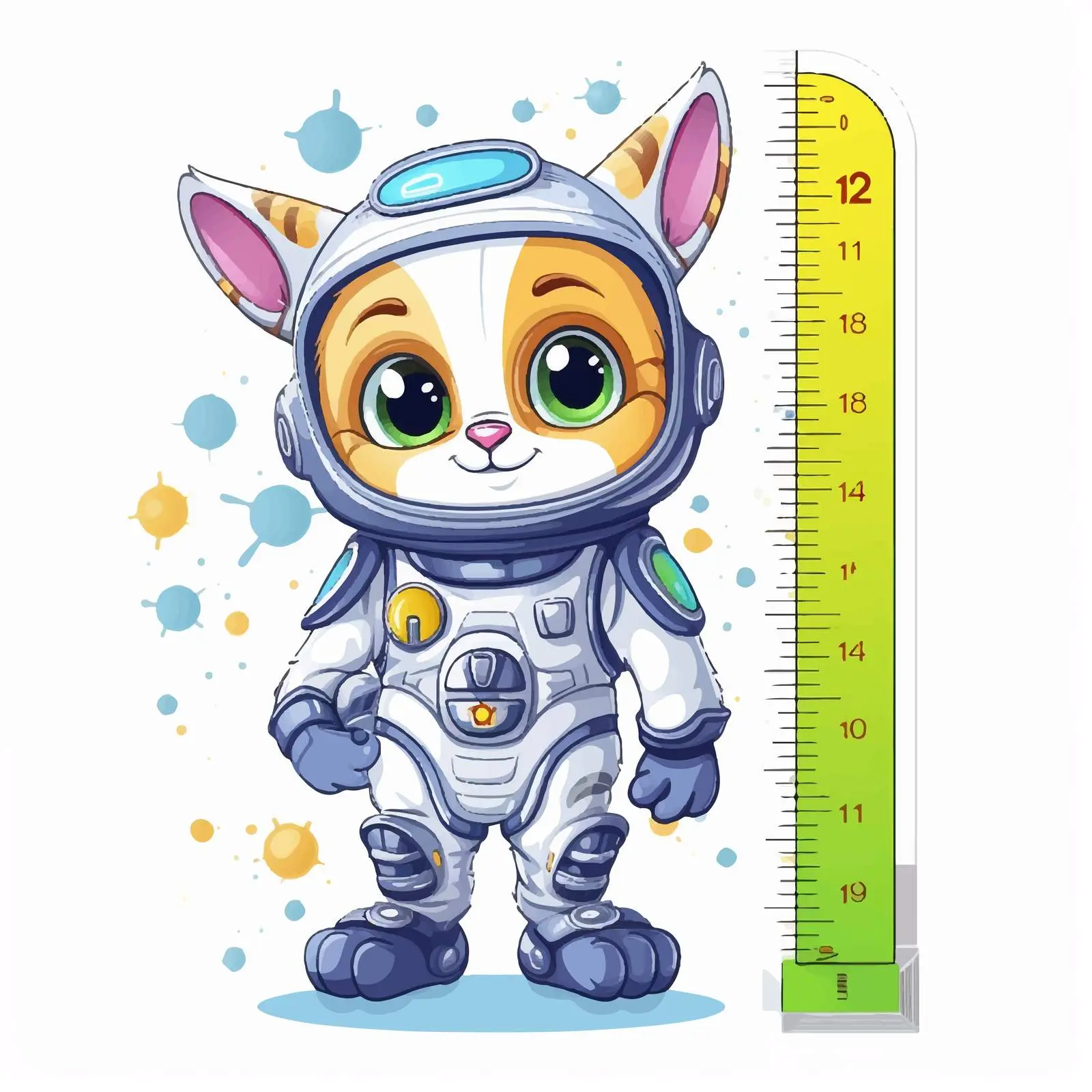 Measuring Object with Ruler in Education – free teaching resources image from Dotvec