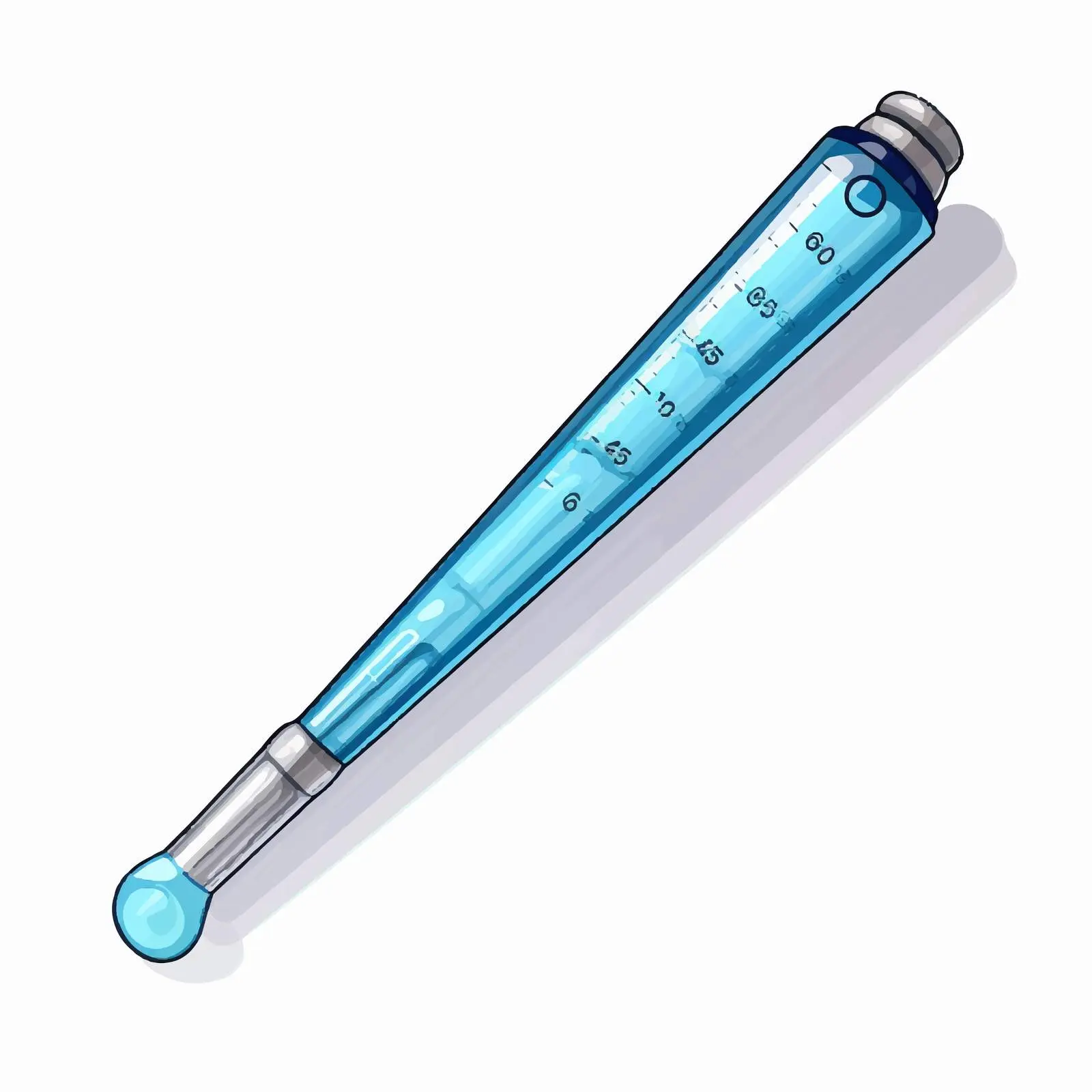 Cartoon Measuring Pipette Vector Illustration – free illustration for teaching image from Dotvec