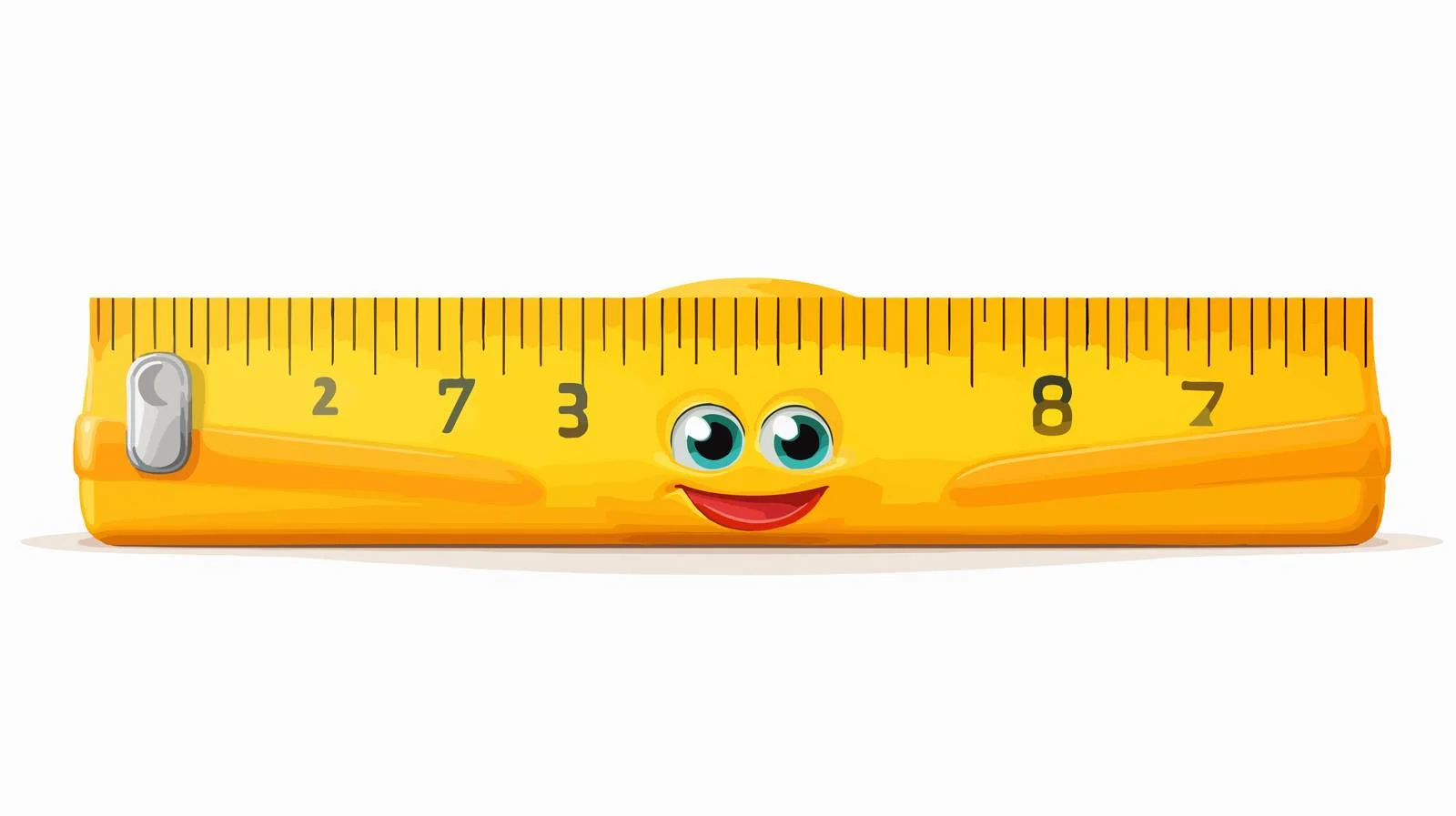 Cartoon Ruler Character Vector Illustration — free download from Dotvec