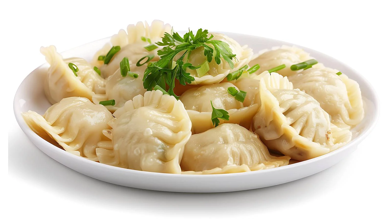 Gourmet Dumplings on White Background — free download from Dotvec
