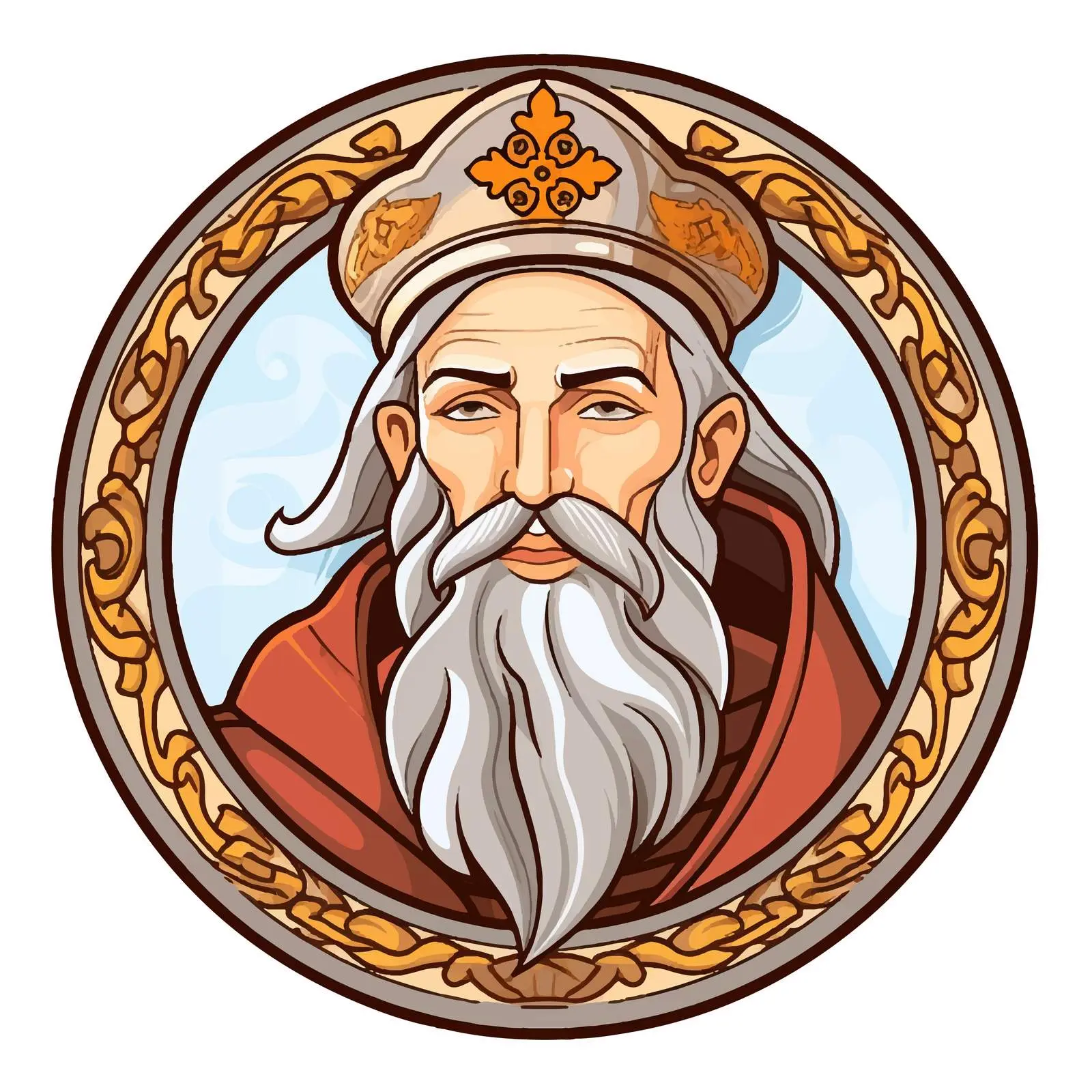 Medallion of Saint Simeon Popovic in Podgorica — free download from Dotvec