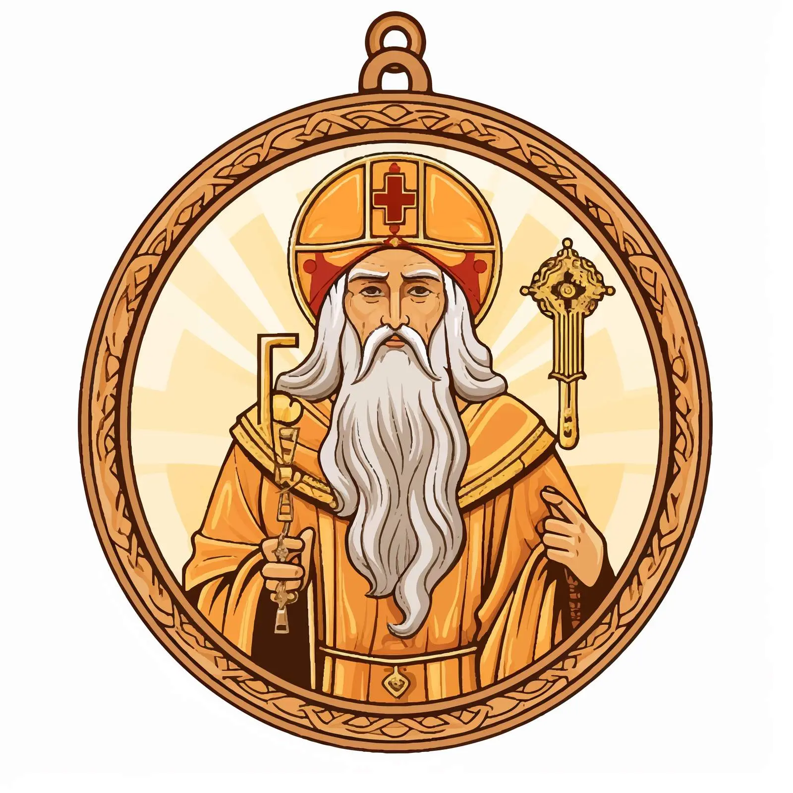 Saint Simeon Medallion from Dajbabe Monastery – free simeon image from Dotvec