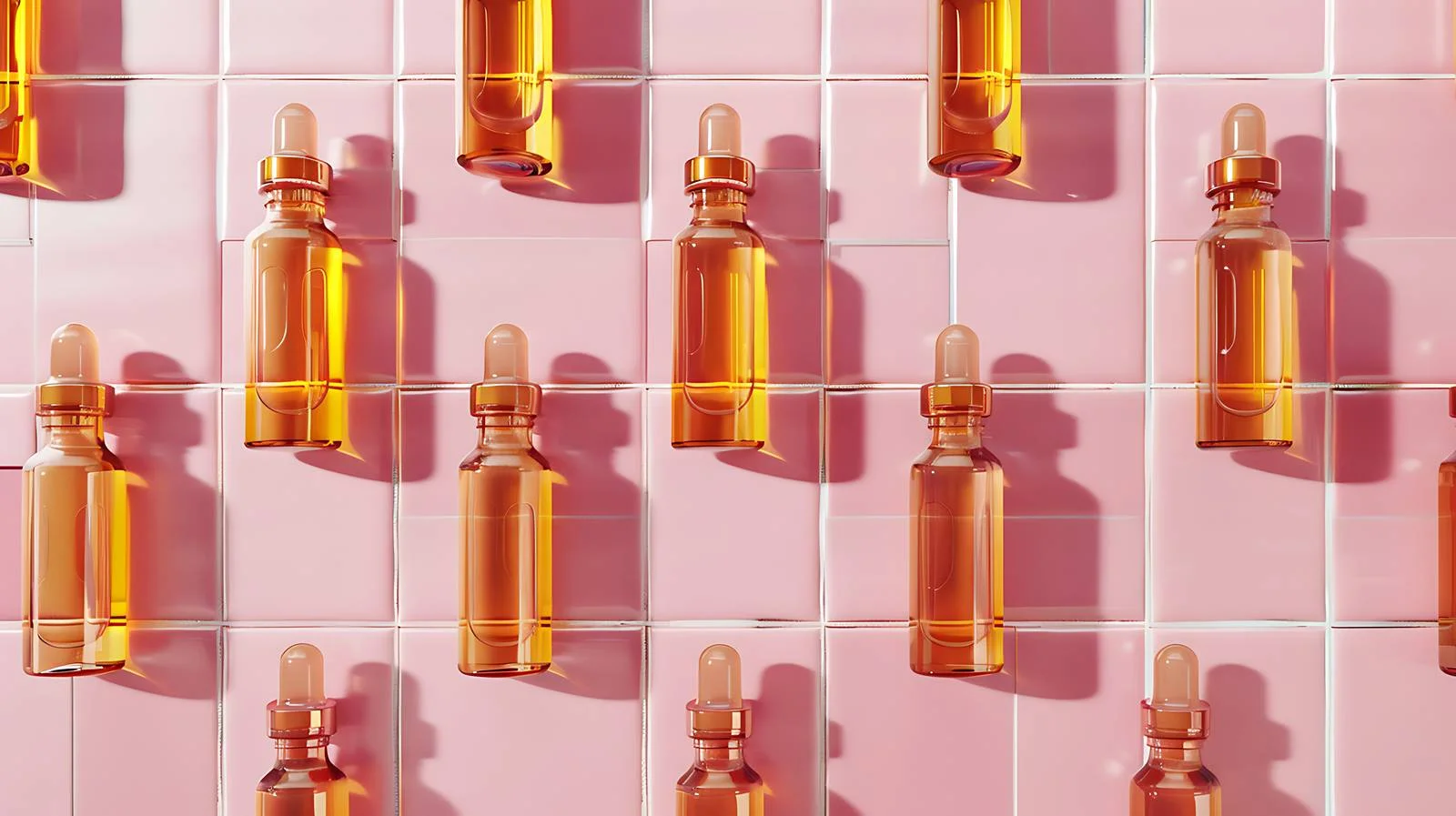 Medical Ampules on Pink Background — free download from Dotvec