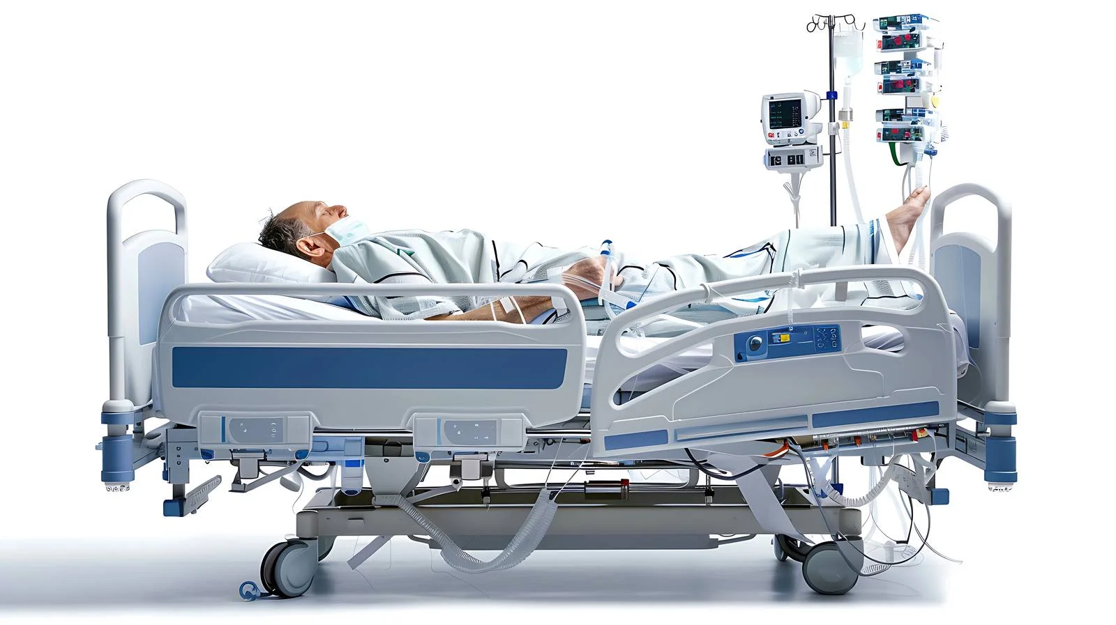 Hospital Patient Drip Tubing Setup — free download from Dotvec