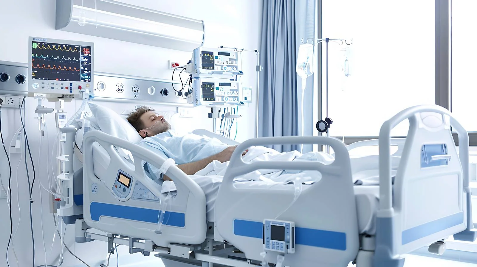 Hospital Patient Drip Tubing Setup — free download from Dotvec