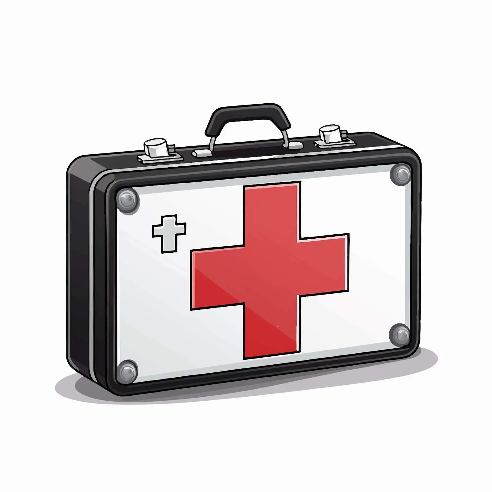Flat Medical First Aid Suitcase Icon — free download from Dotvec