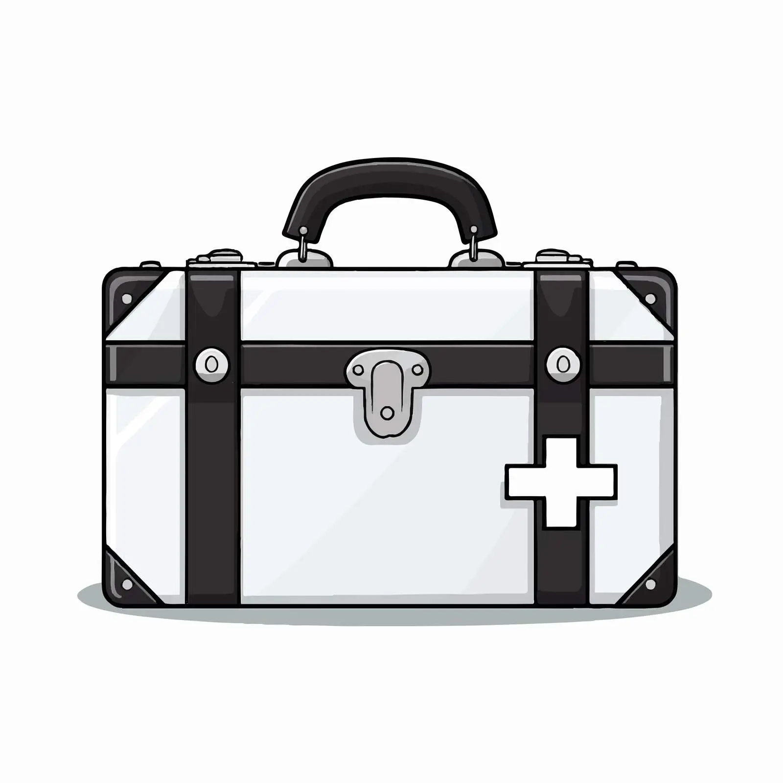 First Aid Suitcase Flat Icon Design — free download from Dotvec
