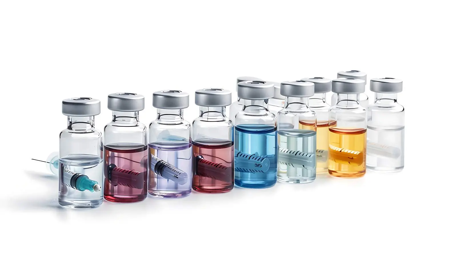 Medical Vials and Syringe for Vaccination – free fluid image from Dotvec