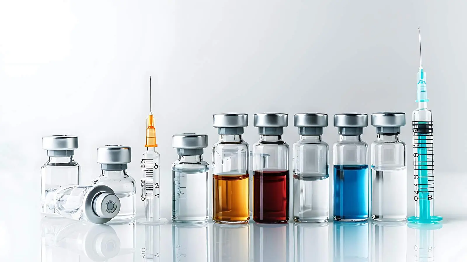 Glass Vials and Syringe for Vaccination – free awareness image from Dotvec