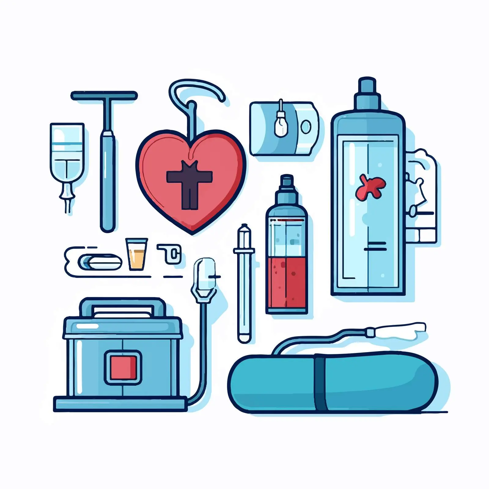 Flat Icon Illustration of Medical Healthcare — free download from Dotvec