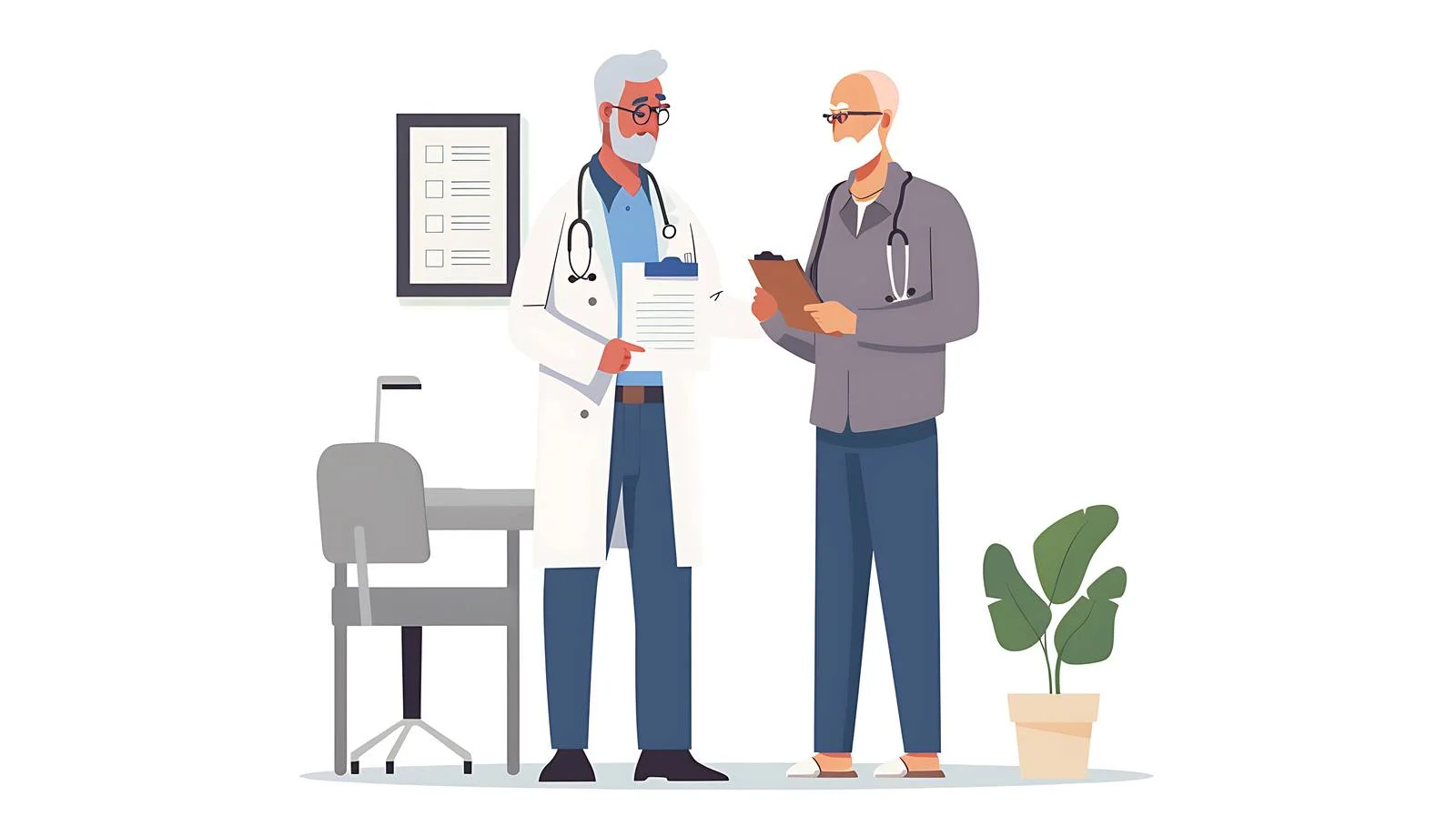 Medical Secretary Assisting Senior Patient Form Completion — free download from Dotvec