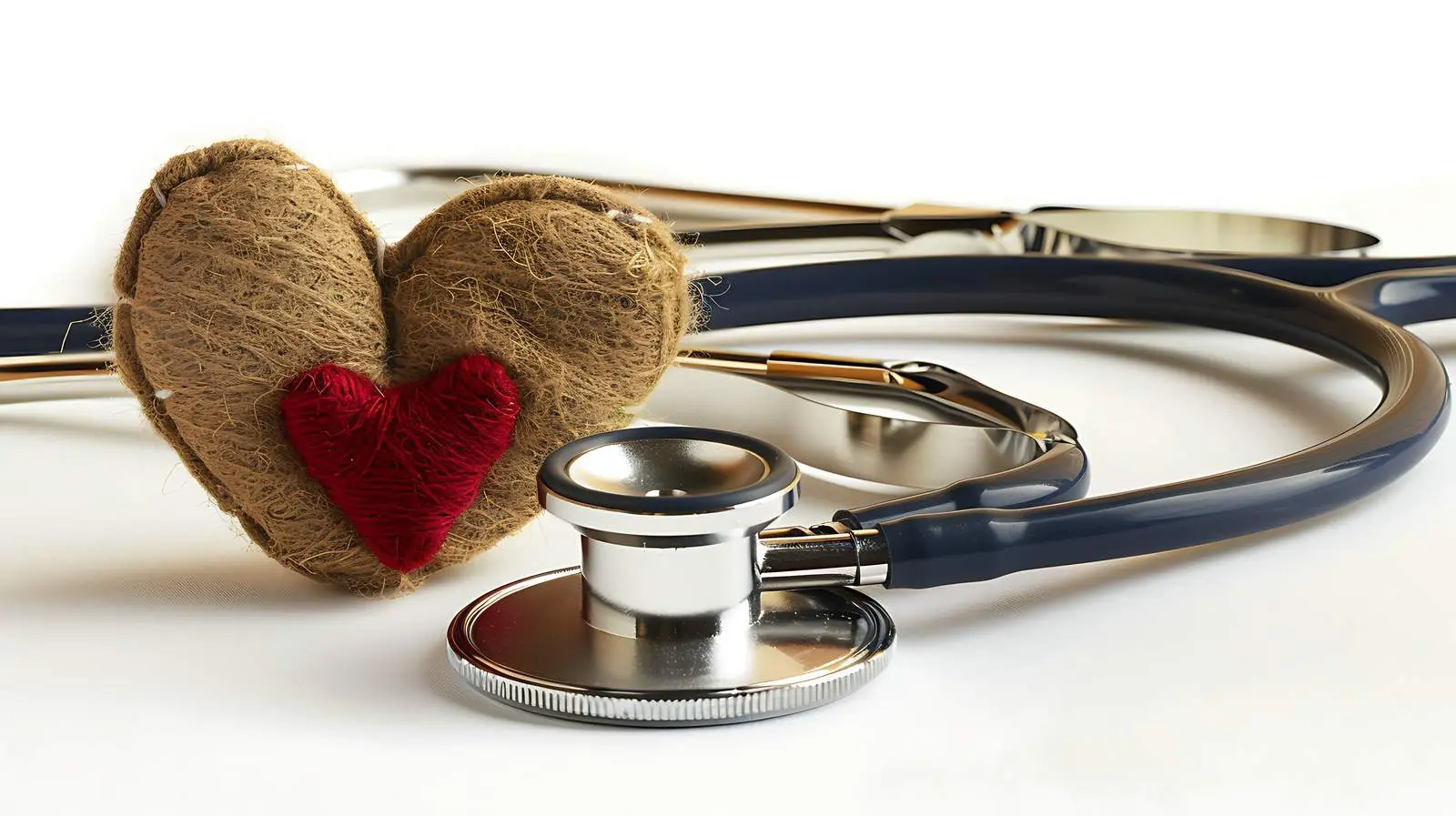 Stethoscope and Heart on White Background — free download from Dotvec