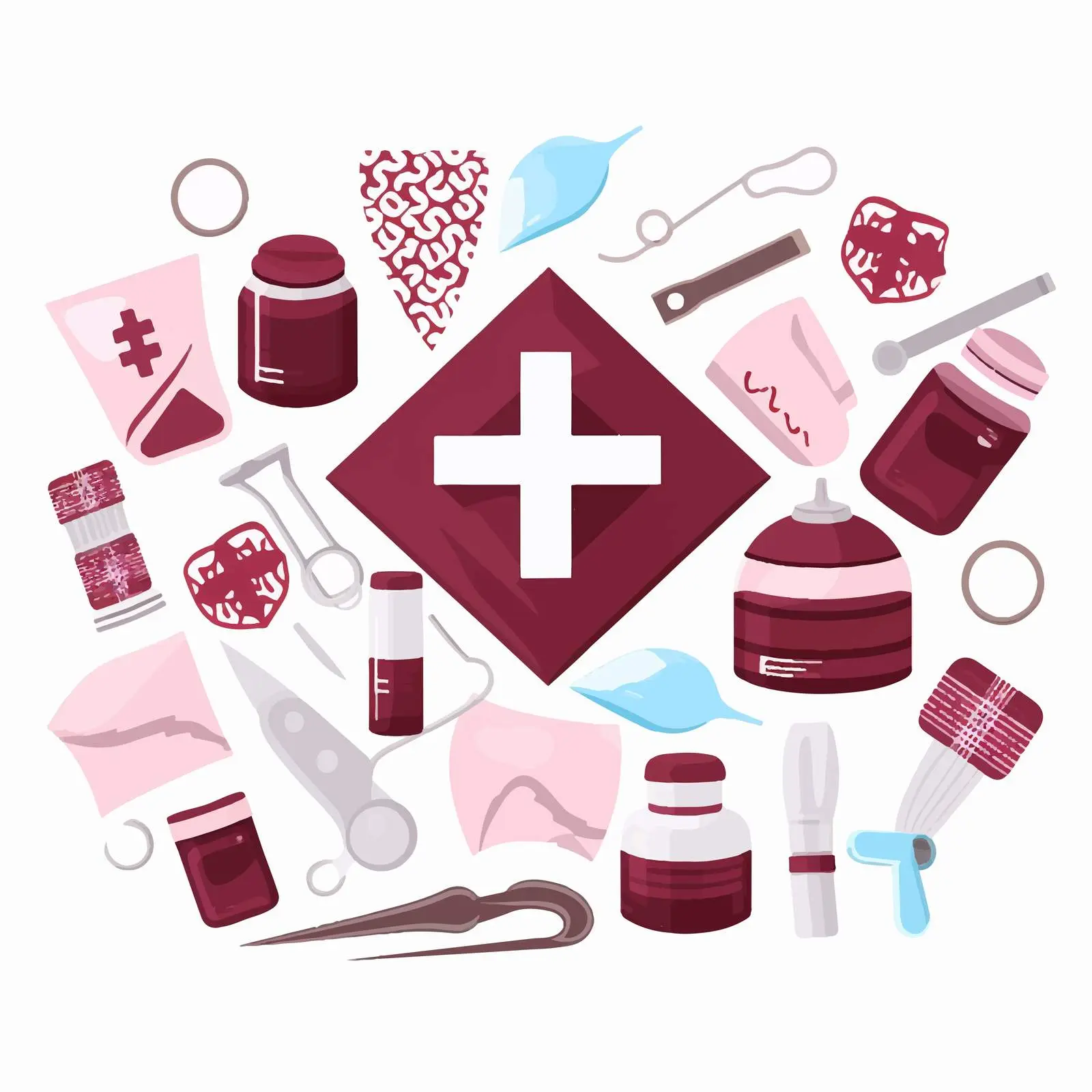 National Flag Colors in Medical Elements Design — free download from Dotvec