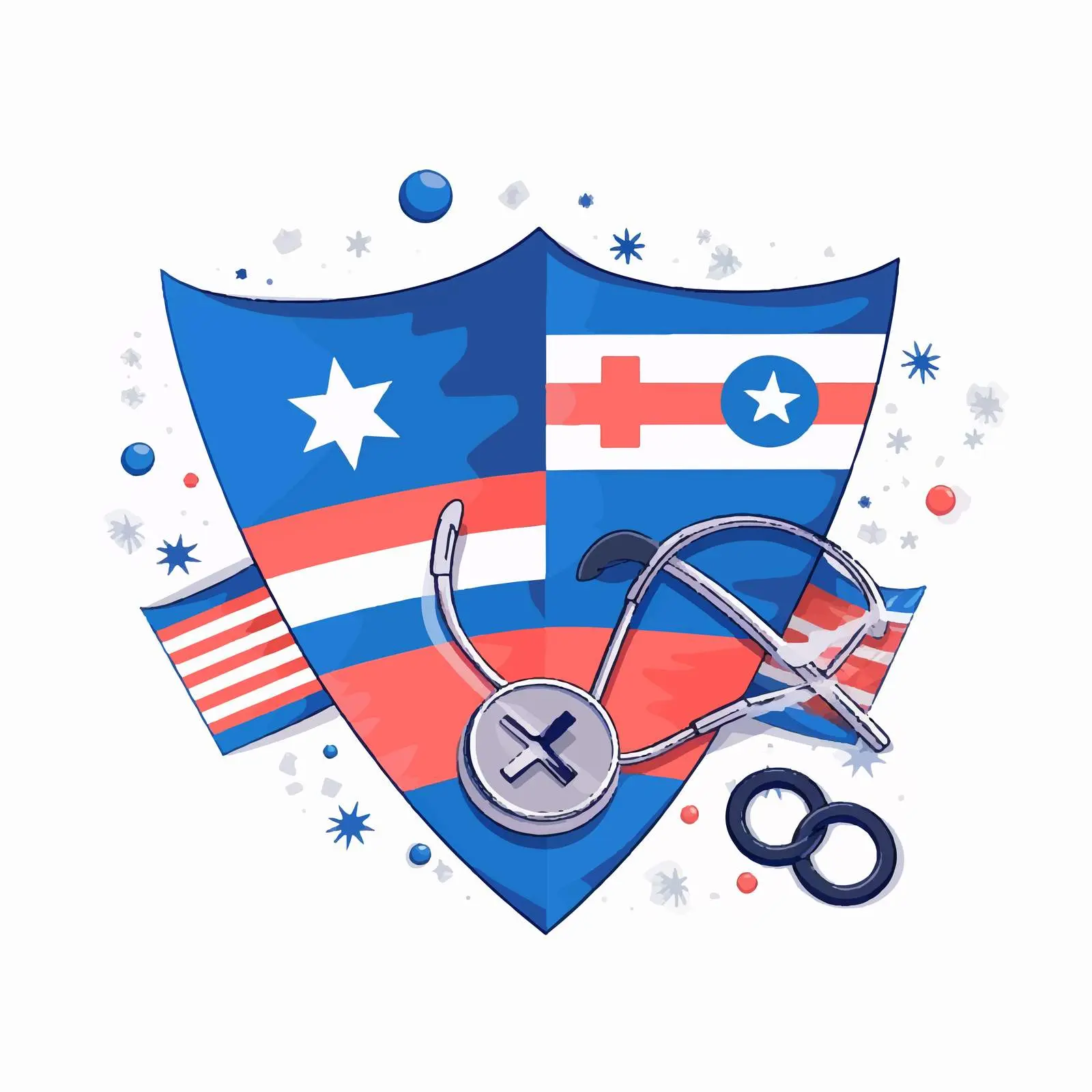 Medicine Elements with National Flag Colors — free download from Dotvec