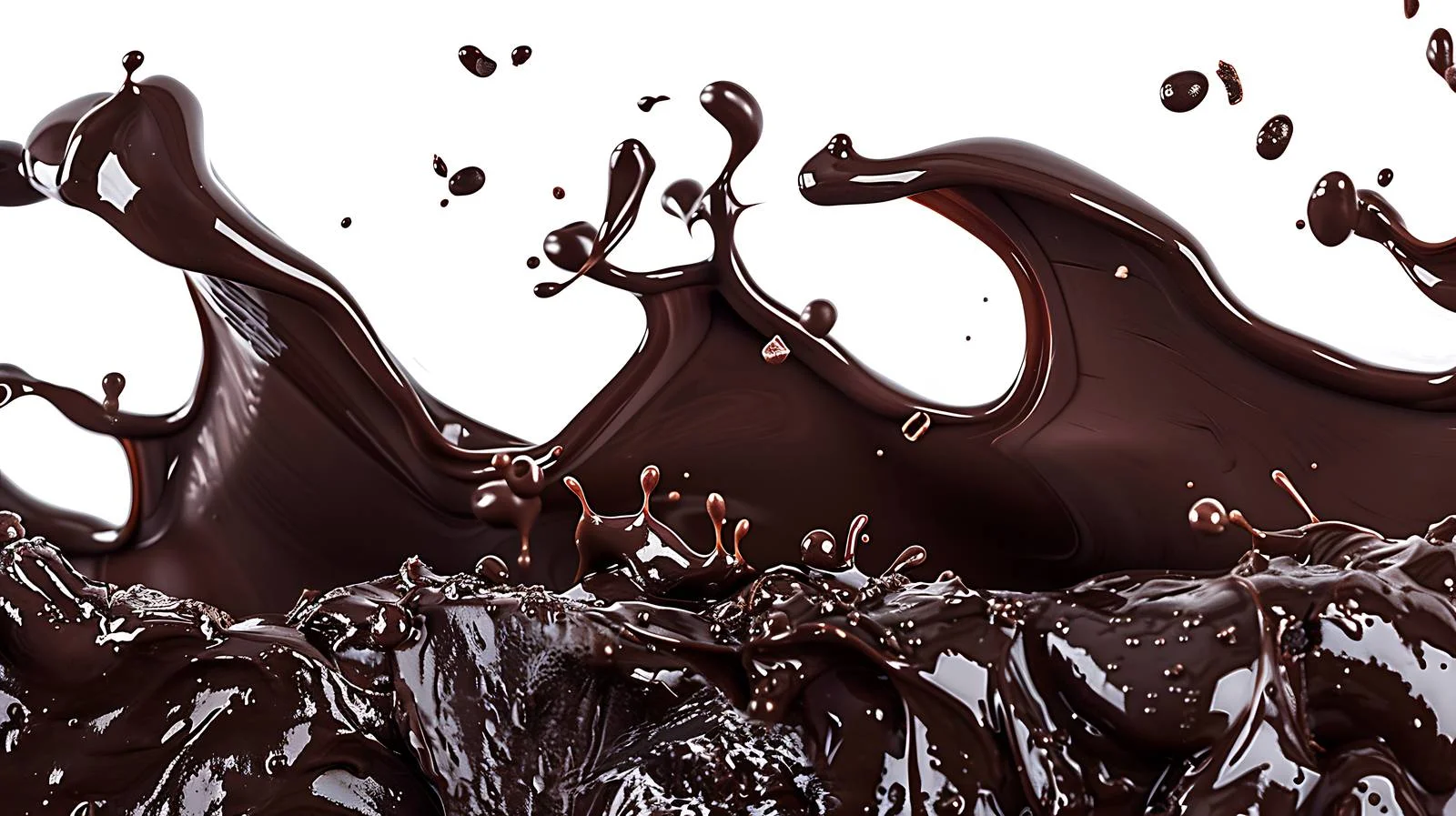 Rich Dark Chocolate Flowing Over Dessert — free download from Dotvec