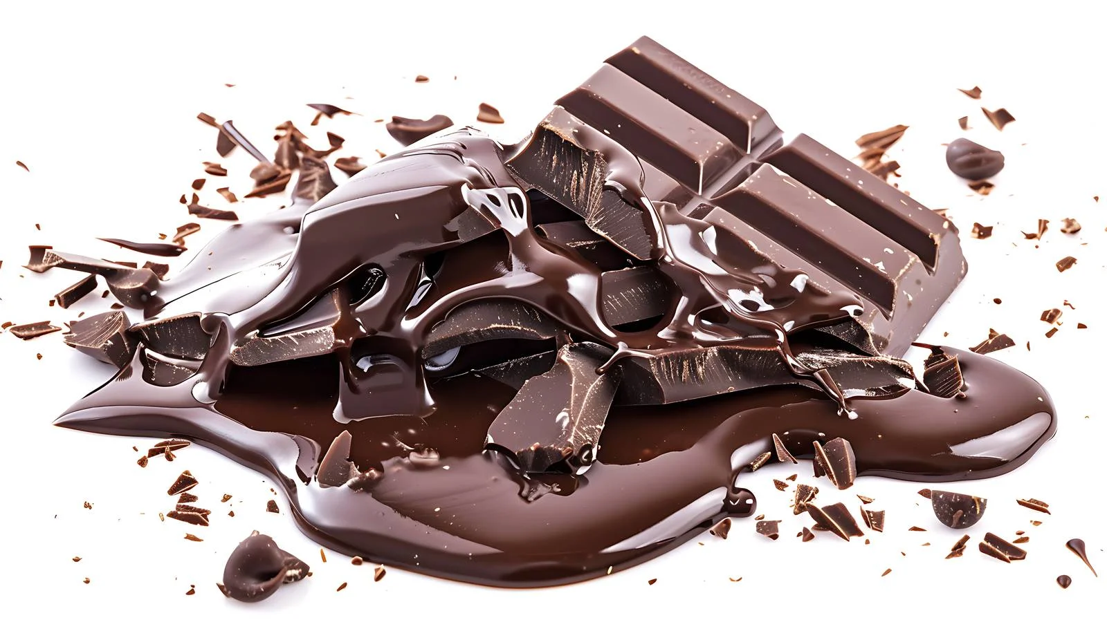 Indulgent Dark Chocolate Flowing Over Brownie — free download from Dotvec