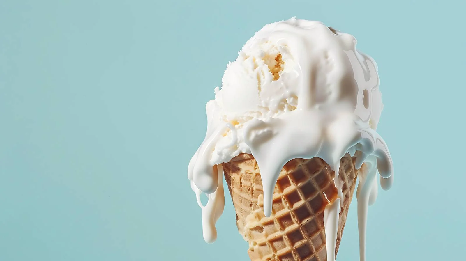 Melted Ice Cream Dessert Pastel Blue — free download from Dotvec