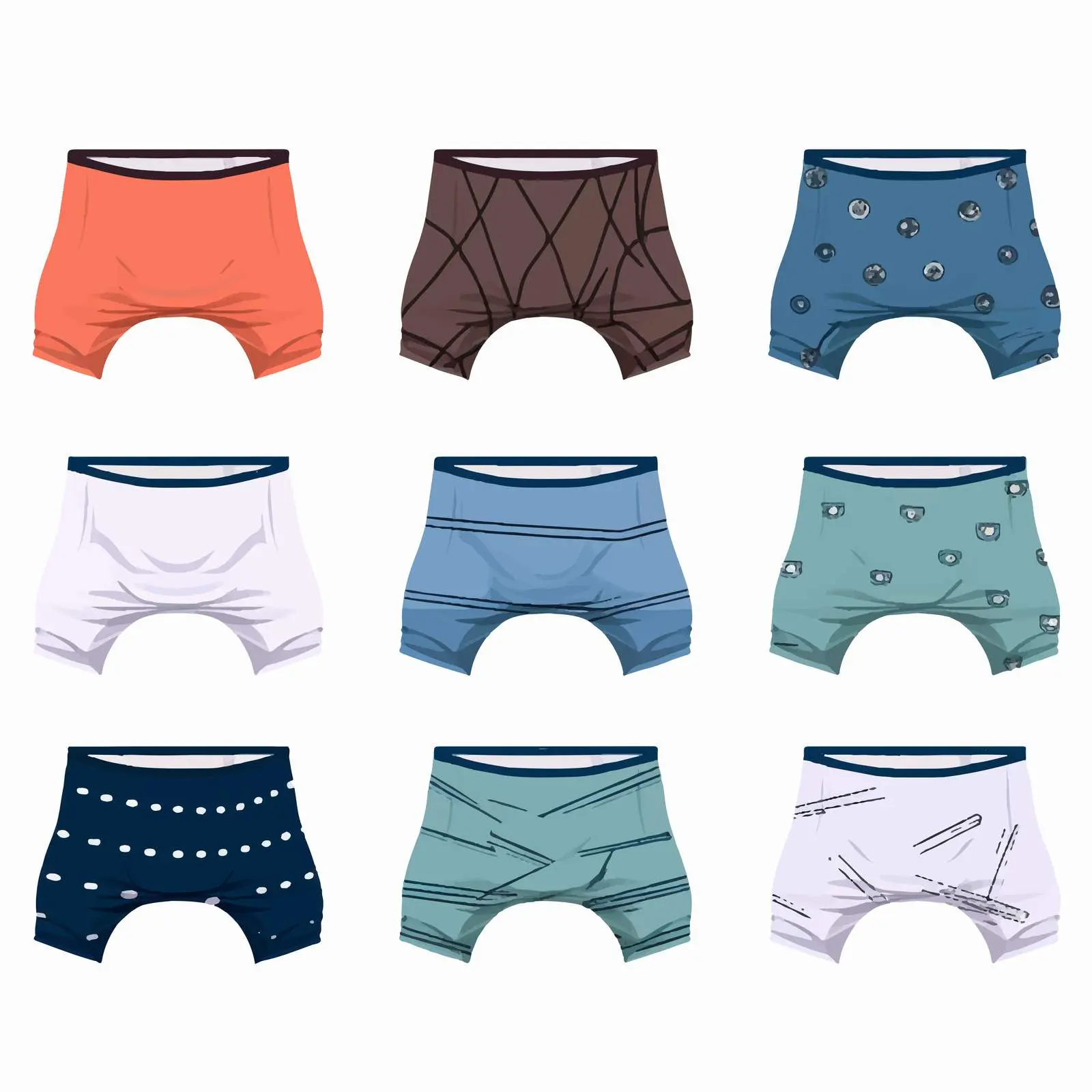 Men's Low-Rise Briefs and Underwear Vectors — free download from Dotvec